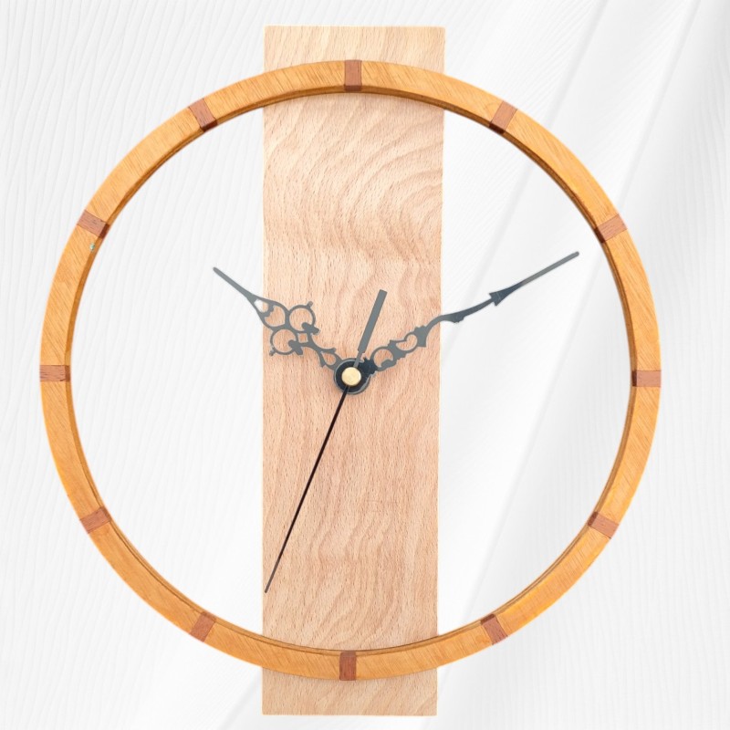 Horloge en bois artisanale avec ou sans carillon | Création unique | HL2404