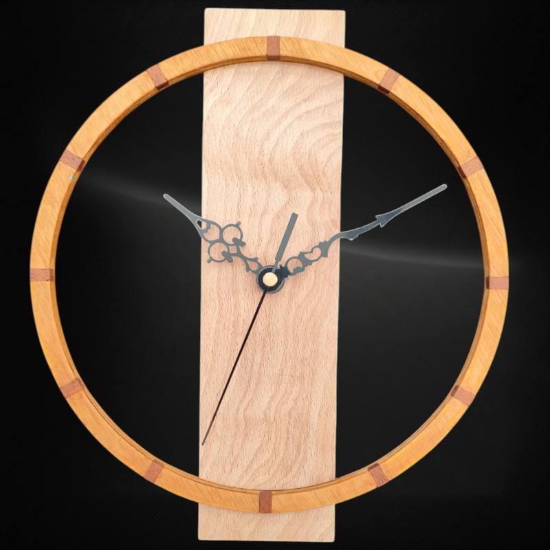 Horloge en bois artisanale avec ou sans carillon | Création unique | HL2404