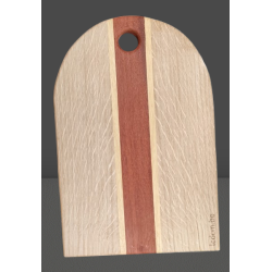 Planche de service en chêne avec incrustation de Padouk | Couleur Intense | PL2515